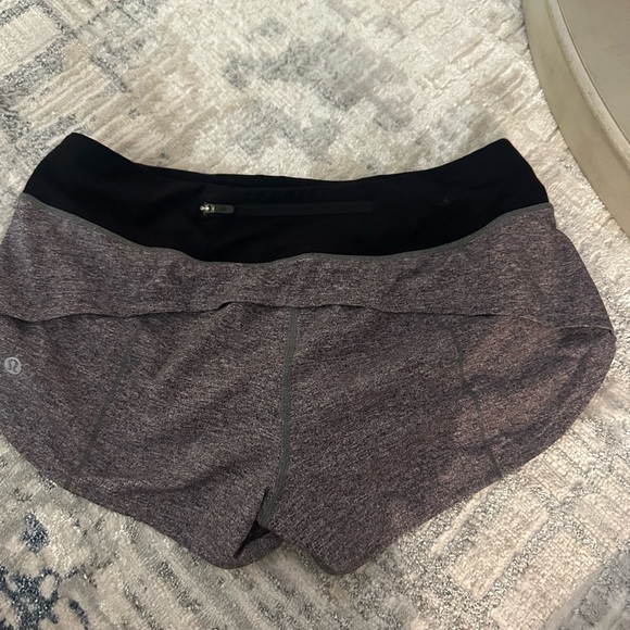 lululemon athletica Pants - lululemon athletica Women's Black and Heathered Gray Athletic Shorts